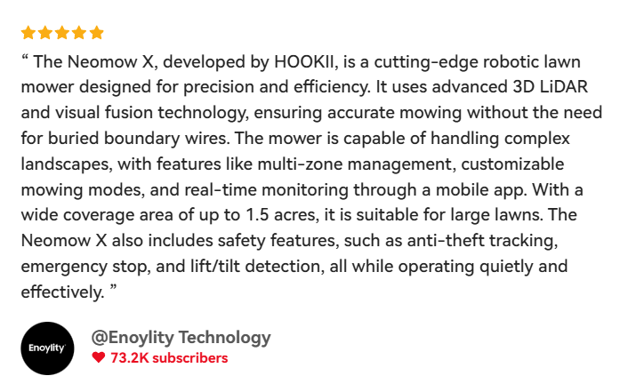 hooki nemow x robot lawn mower reviews